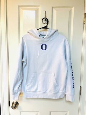 Overtime White Hoodie Royal Blue O graphic Men’s Size S